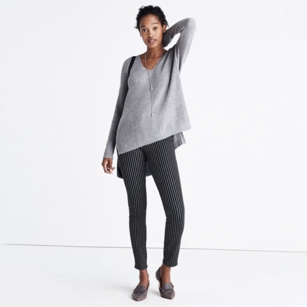 Madewell Warmlight V-Neck Pullover - Grey